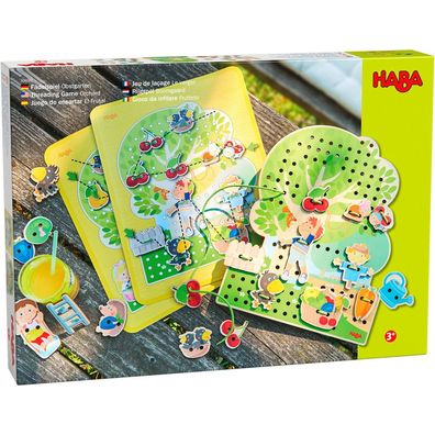 HABA 306082 - Fädelspiel Obstgarten, Lernspiel und Motorikspielzeug