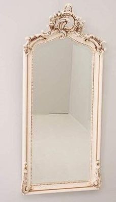 Casa Padrino Barock Spiegel ca 115 x 53 cm Creme Antik Stil