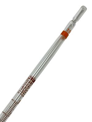 Hecht" Messpipette 10ml | Deutsche Laborqualität