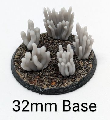 10x Tabletop Anemonen Set 28/32mm für tabletop / bits / basing / /odellbau