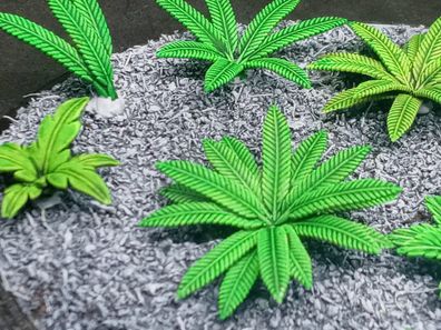 10x Tabletop plants Pflanzen 28/32mm / bits / basing / modellbau