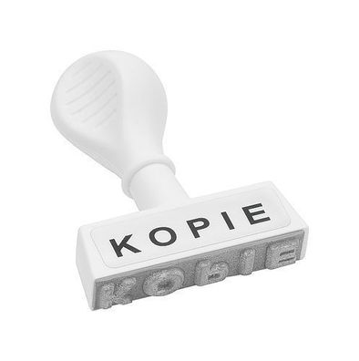 WEDO Textstempel KOPIE 19324 Stempel 4,5cm Breite Lagerstempel