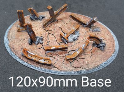 10x zerstörte Stahlträger 28/32mm / bits / basing / modellbau