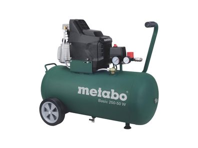 METABO Kompressor "Basic 250-50 W" Ölgeschmierter grün / schwarz