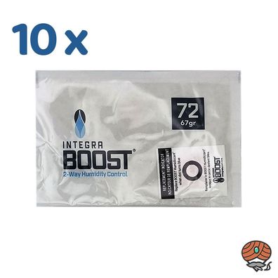 10x Integra Boost 72% RH, Pack à 67g Befeuchter, einzeln verpackt