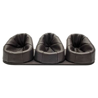 Martin Wess Elk 201-3 Elchleder Pfeifenständer für 3 Pfeifen, schwarz