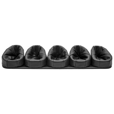 Martin Wess Classic 201-5 Leder Pfeifenständer für 5 Pfeifen, schwarz