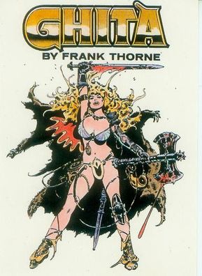 Frank Thorne Postcard: Ghita (solo) (USA, 1986)