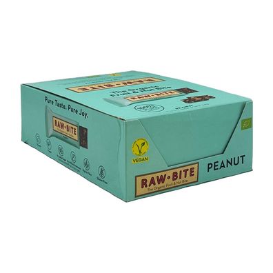 Rawbite Peanut Riegel 12x 50g Kiste