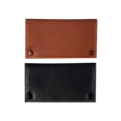 Cool Tabakbeutel / Drehtasche aus Kalbsleder, schwarz / braun - farbe zufällig