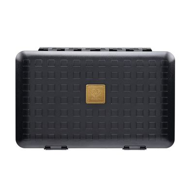 Myon Reise Humidor, Hartschalenkoffer Schwarz, für 5 Zigarren