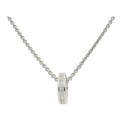 JuwelmaLux 925/000 Sterling Silber Taufring mit Zirkonia JL16-02-0485