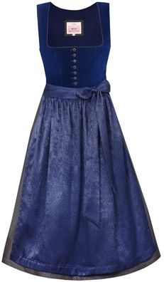 Dirndl Rögling 70cm Länge tinte