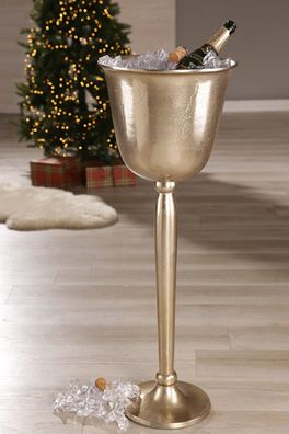 Gilde Sekt-/Weinkühler "Nostro" Aluminium champagnerfarben 60173
