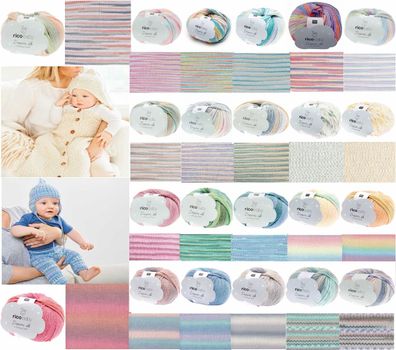 50g Rico Baby Dream dk a Luxury Touch Wolle Garn Stricken Häkeln GP 103,80€/1kg