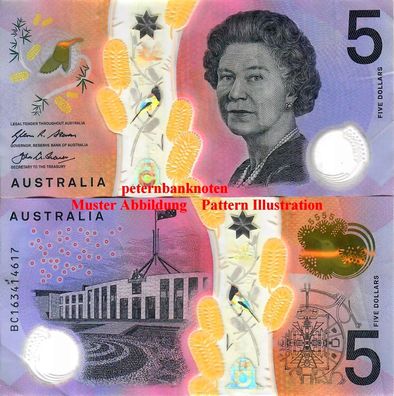 Australia 5 Dollar 2016/20 Polymer (VF-F) S. 62 #6323 # gebraucht