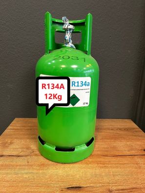 R134A Klimagas Kältemittel Füllgewicht 12 Kg Aufladbarem Zylinder 1/4 Anschluss