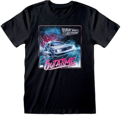 Back to the Future Outa Time Neon T-Shirt BTF01493TSB