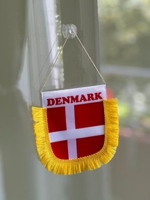 Denmark Wimpel kleine Flagge für Auto LKW Häuse Büro mit Saugnapf