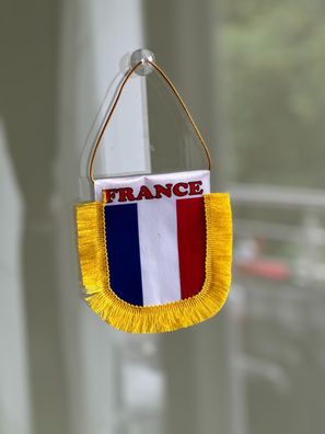France Wimpel Banner kleine Flagge für Auto Truck Hause Büro mit Saugnapf