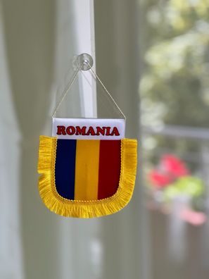Romania Wimpel kleine Flagge für Auto LKW Häuse Büro mit Saugnapf Europa Meister
