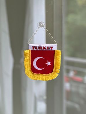 Turkey Wimpel Banner kleine Flagge für Auto Truck Hause Büro mit Saugnapf