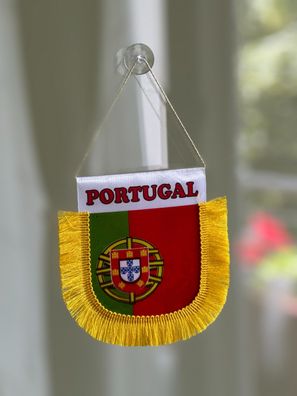 Portugal Wimpel kleine Flagge für Autos Häuse Büro mit Saugnapf Europa Meister