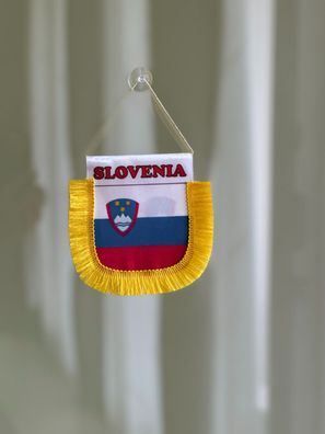 Slovenia Wimpel kleine Flagge für Autos Häuse Büro mit Saugnapf Europa Meister