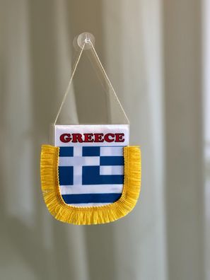 Greece Wimpels Banner kleine Flagge für Auto Truck Hause Büro mit Saugnapf