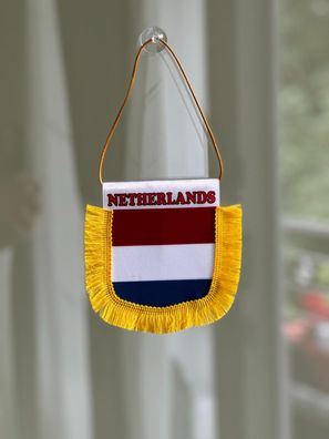 Netherlands Wimpel Banner kleine Flagge für Auto Truck Hause Büro mit Saugnapf