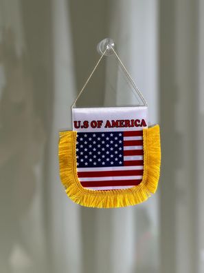 USA America Wimpel Banner kleine Flagge für Auto Truck Hause Büro mit Saugnapf