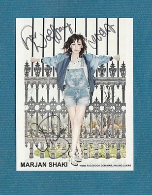 Marjan Shaki ( deutsch-iranische Sängerin ) - persönlich signiert