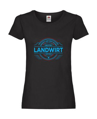100 % Sicher: Landwirt | Bauer | Landwirtschaft Damen Shirt Schwarz