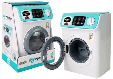 Automatische Waschmaschine mit Batterien und Ton