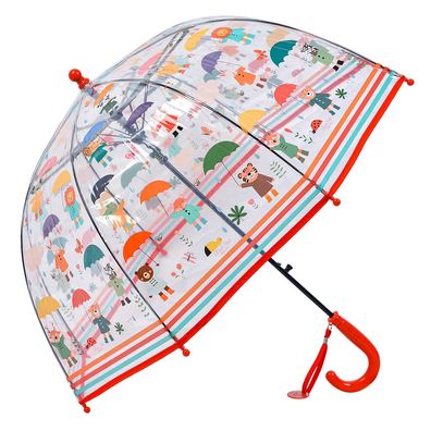 Clayre & Eef Kinderregenschirm Ø 70x65 cm Transparant Kunststoff