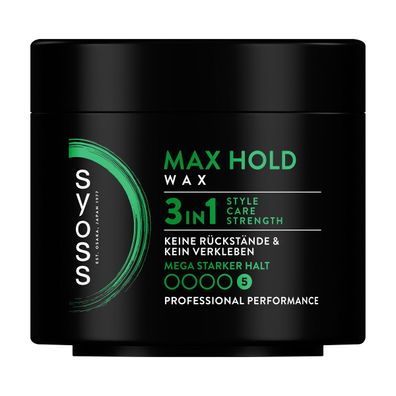 Syoss Wax Max Hold Haarstyling Gel Stylingcreme und Wachs 150ml