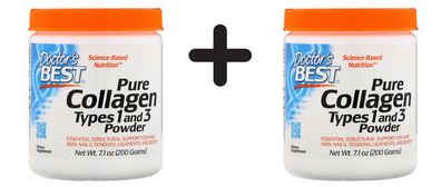 2 x Doctors Best Best Collagen Types 1 & 3, Powder - 200g