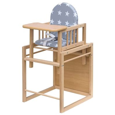 Best for Kids - Kombi-Hochstuhl Victoria Bär | Holz Hochstuhl mit Tisch | 4myBaby Gmb