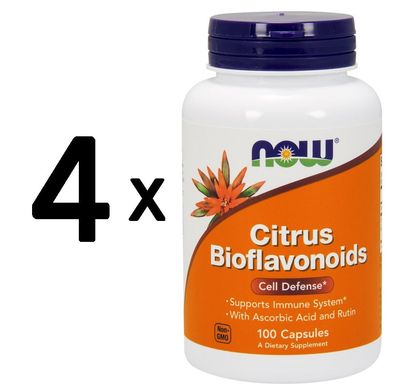 4 x NOW Foods Citrus Bioflavonoids, 700mg - 100 caps