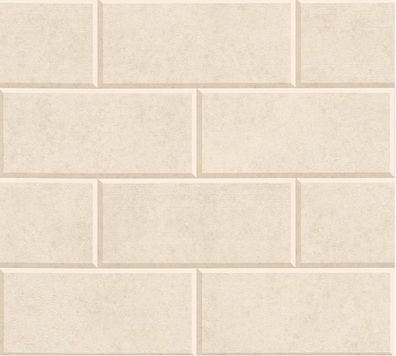 Versace Designer Vliestapete Via Gesu 343221 in Steinoptik Beige - Design Tapete - Lu