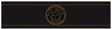 Versace Designer Barock Vliestapete Greek 935224 Schwarz / Gold - Bordüre - Design Ta