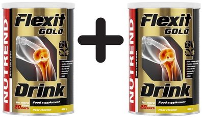 2 x Nutrend Flexit Gold Drink, Pear - 400g
