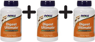 3 x NOW Foods Digest Ultimate - 120 vegcaps