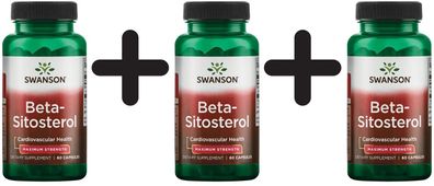 3 x Swanson Beta Sitosterol - 60 caps