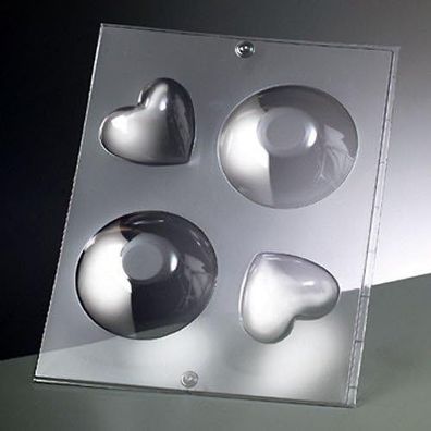 Rayher efco Gießform Herz und Rund Giessform 9571305 Basteln Seife Gießformen Raysin