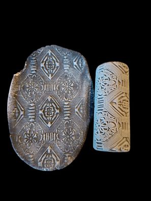 Strukturrolle Texture roll Tempelmosaik für Tabletop und Modellbau 7cm Höhe