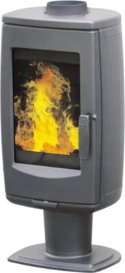 Plamen Aria Grau Gusseisen-Kaminofen 8kW | Holzofen | Energieklasse A
