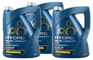 Mannol Hydro ISO 46 Longlife 3x5 Liter
