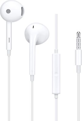 Oppo In-Ear-Kopfhörer MH156 kabelgebunden mit Mikrofon Klinke Bulk White Neuware