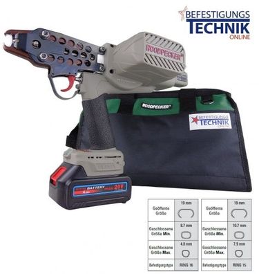Akku Hog Zaun Ringzange eC7CT 4,8-9mm für Makita BL18 C-Ringer für Ringklammer Ring15